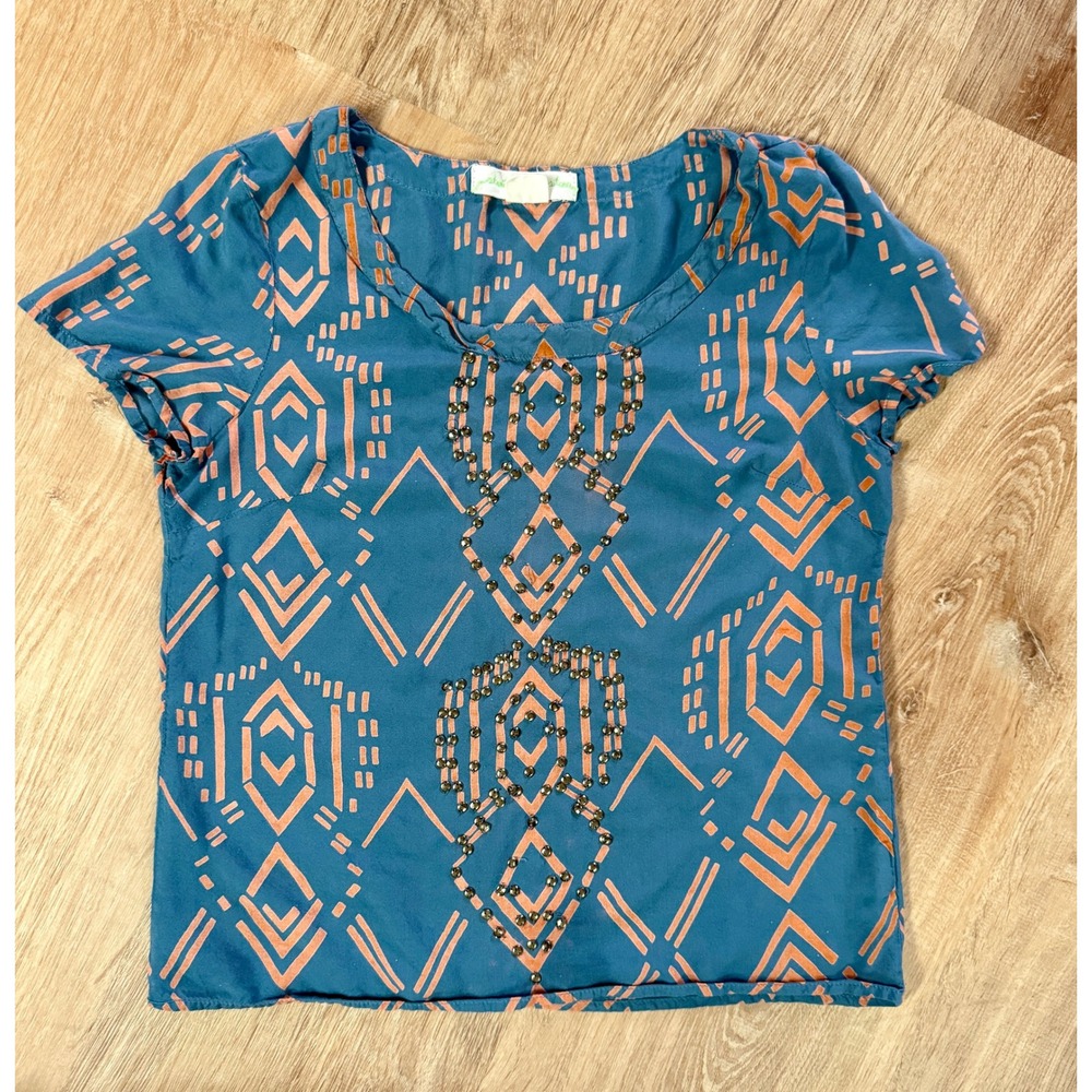 Staring at Stars Aztec Beaded Top Size S‎